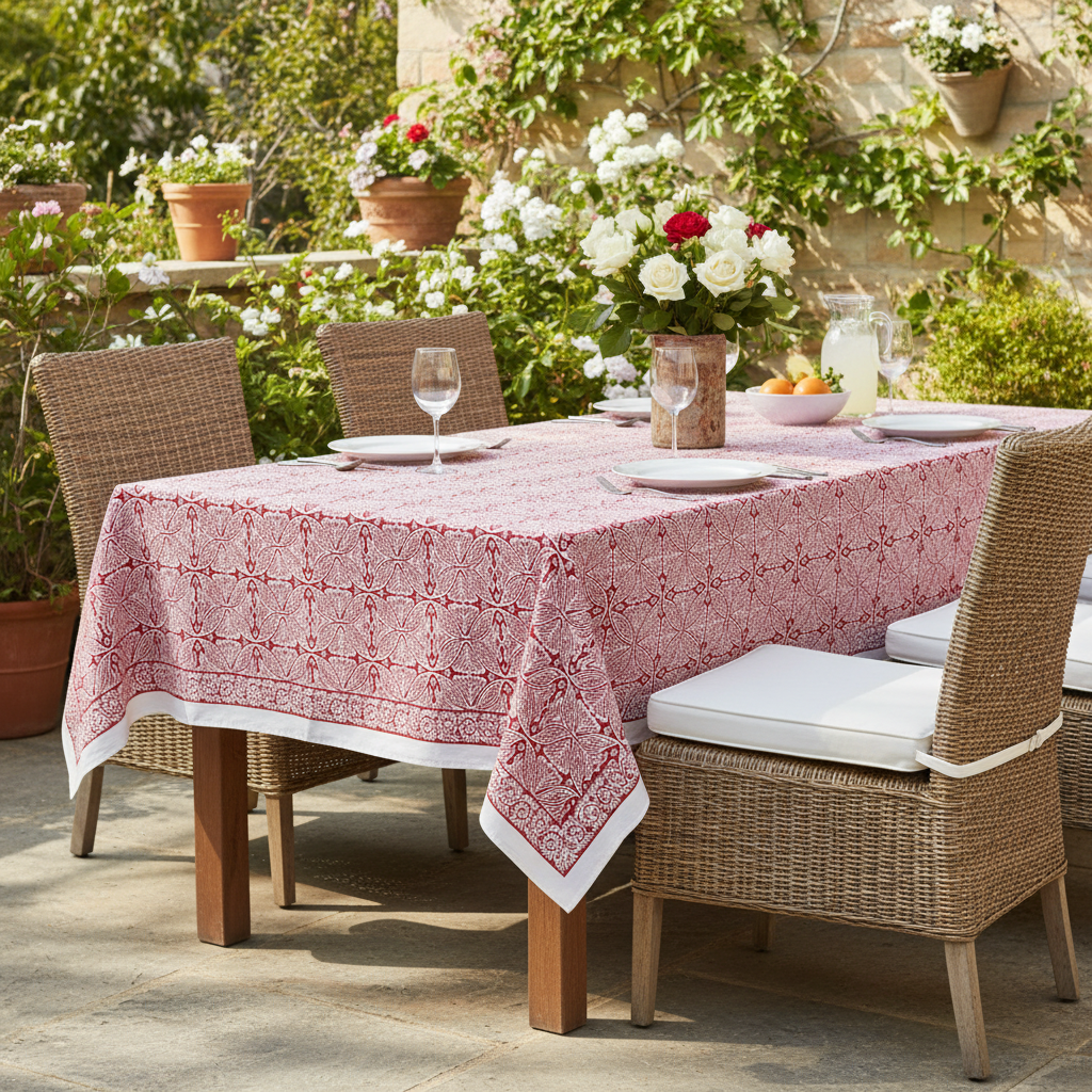 Tablecloth - Rect - Square Flower