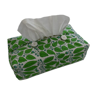Fabric Tissue Box Cover - Vine Buta
