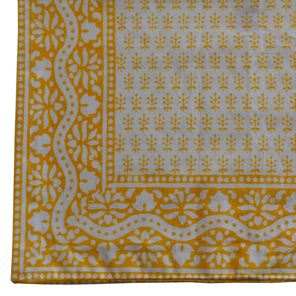 Pillow Case - Block Printed - Chicken Feet