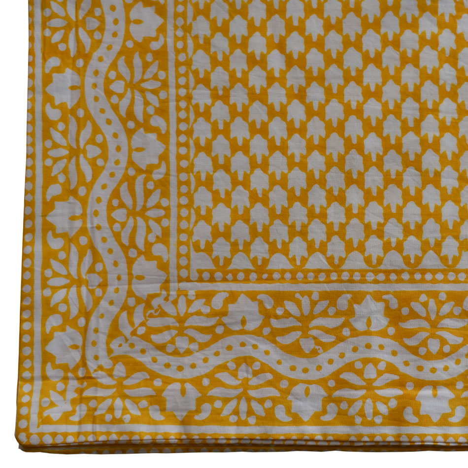 Pillow Case - Block Printed - Chicken Feet