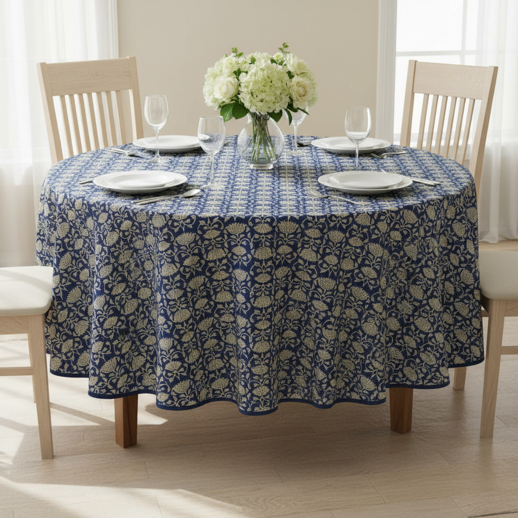 Tablecloth - Round - Lotus Jal