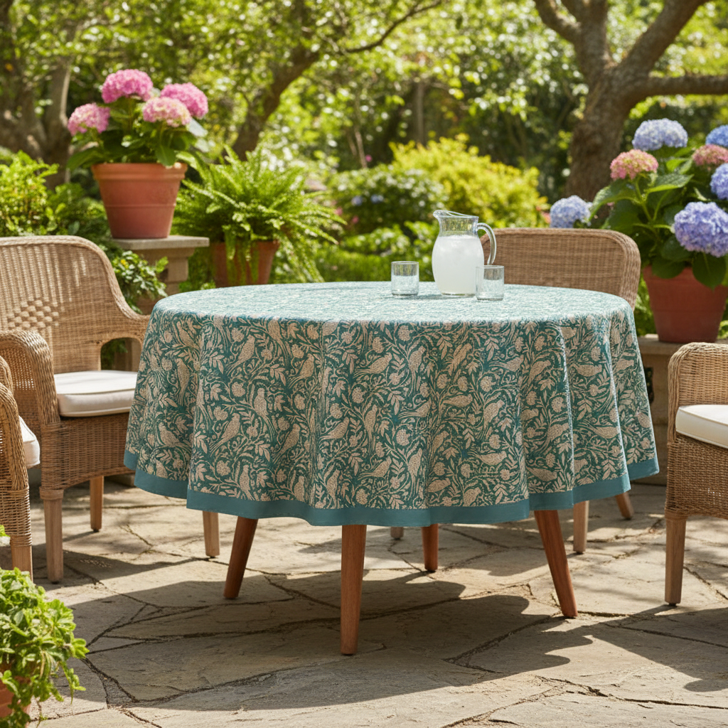 Tablecloth - Round - Parrot