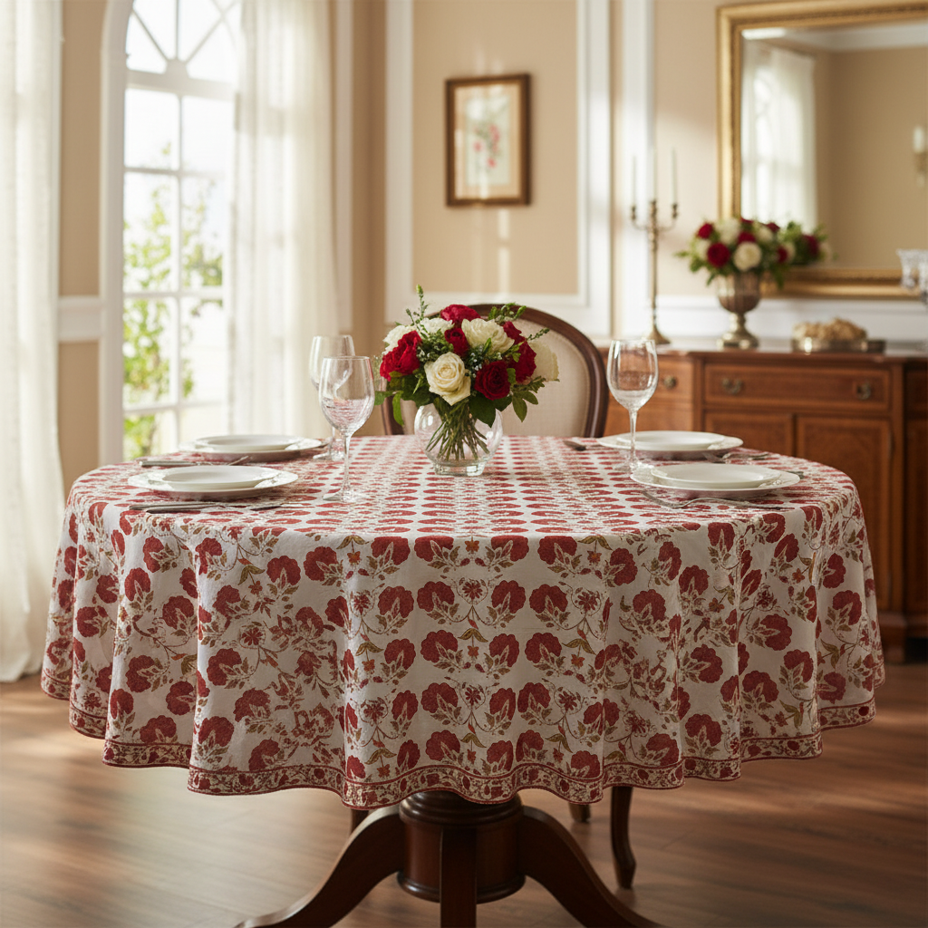 Tablecloth - Round - Butterfly Jal