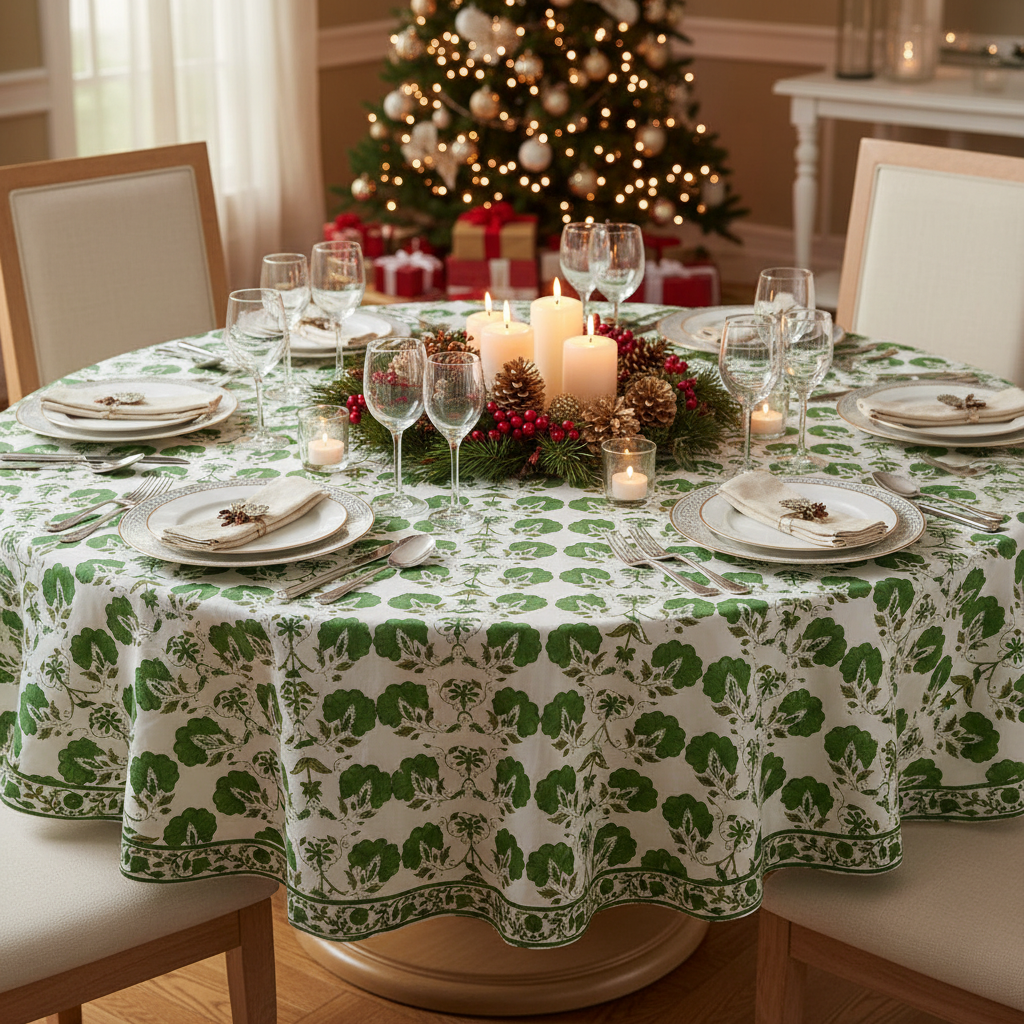 Tablecloth - Round - Butterfly Jal