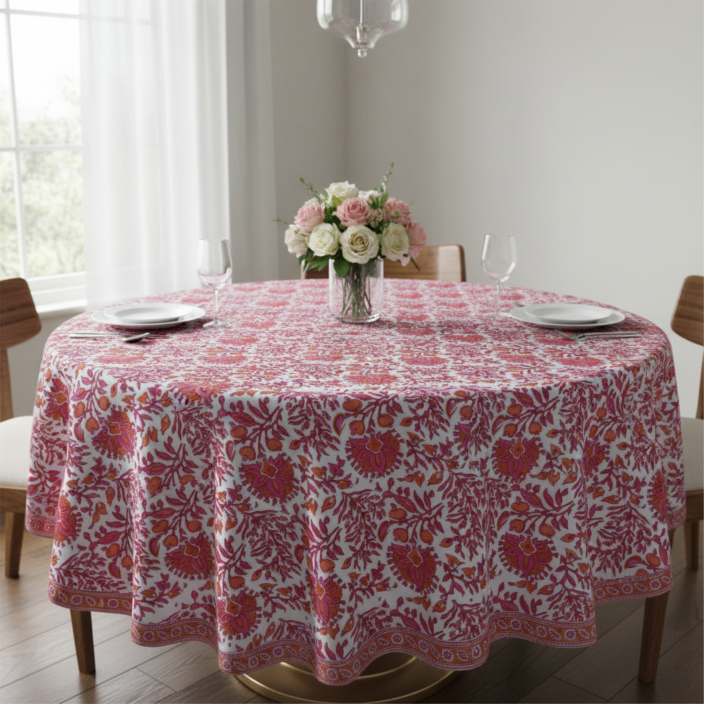 Tablecloth - Round - Berry Buta