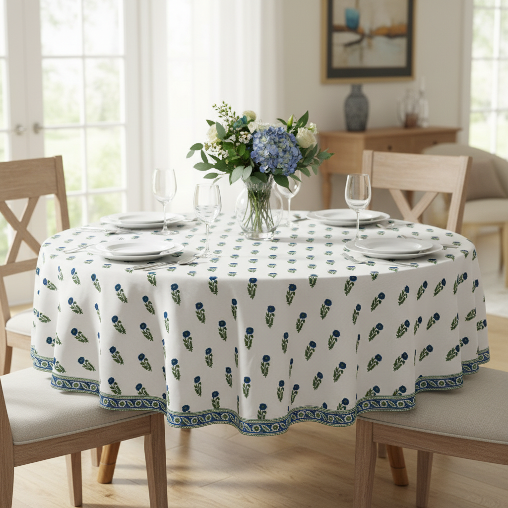 Tablecloth - Round - Sunflower Buta