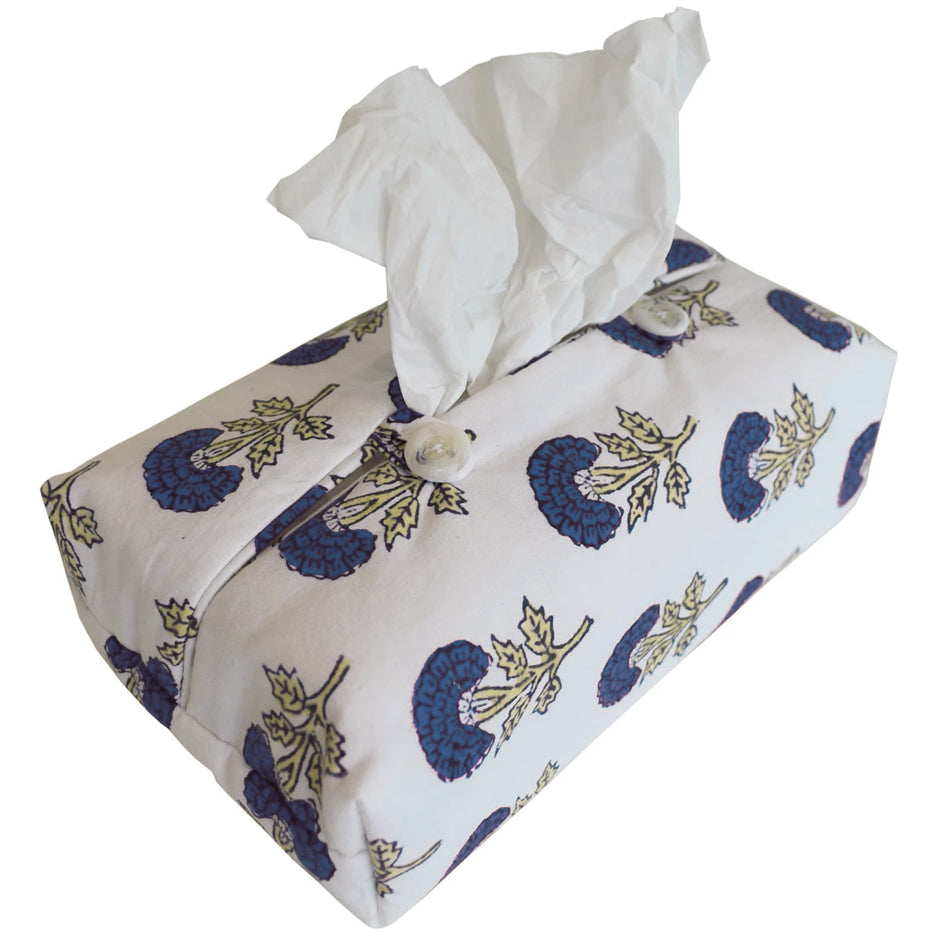 Fabric Tissue Box Cover Bird Buta at Pigott's Store