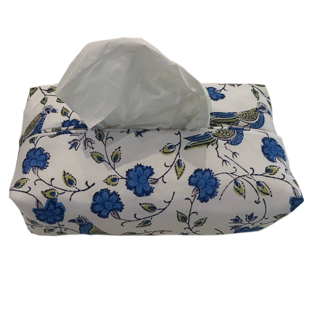 Fabric Tissue Box Cover Bird Jal at Pigott's Store