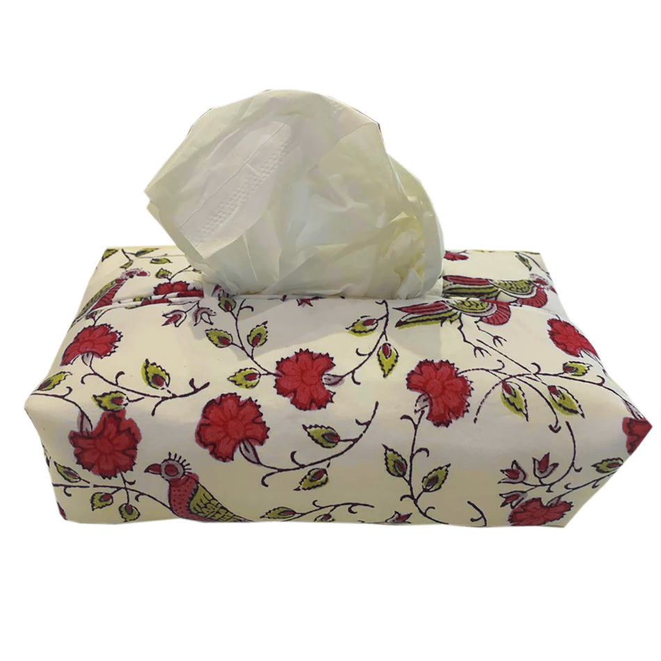 Pigott Boxes Fabric Tissue Box Cover - Bird Jal – Pigott's Store