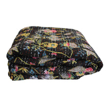 Load image into Gallery viewer, Pigott&#39;s Store Black Multi Kantha