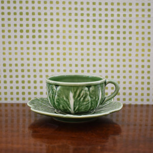 Cabbage Ware Tea Cup and Saucer at Pigott's Store