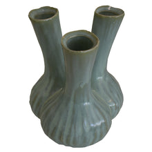 Load image into Gallery viewer, Celedon 3 Stem Ceramic Vase Large at Pigott&#39;s Store