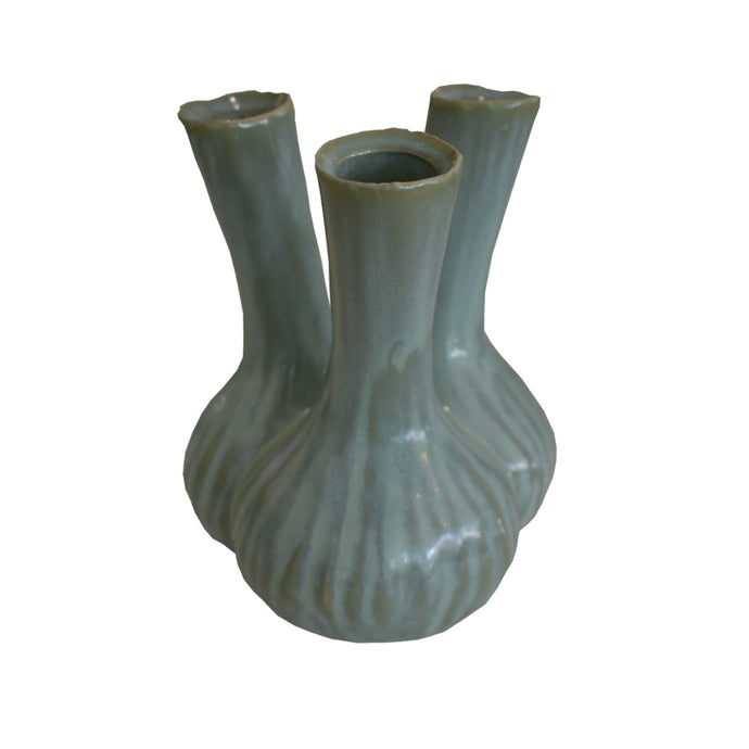 Celedon 3 Stem Ceramic Vase at Pigott's Store