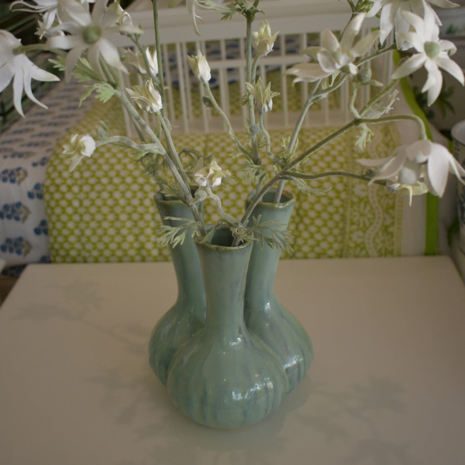 Celedon 3 Stem Ceramic Vase Large at Pigott's Store