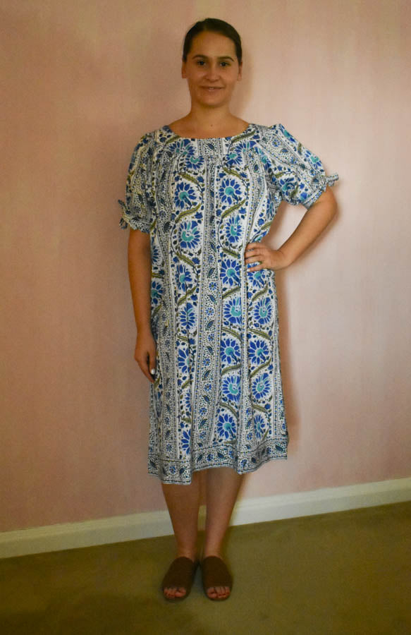 Puff Sleeve Dress Indian summer at Pigott's Store