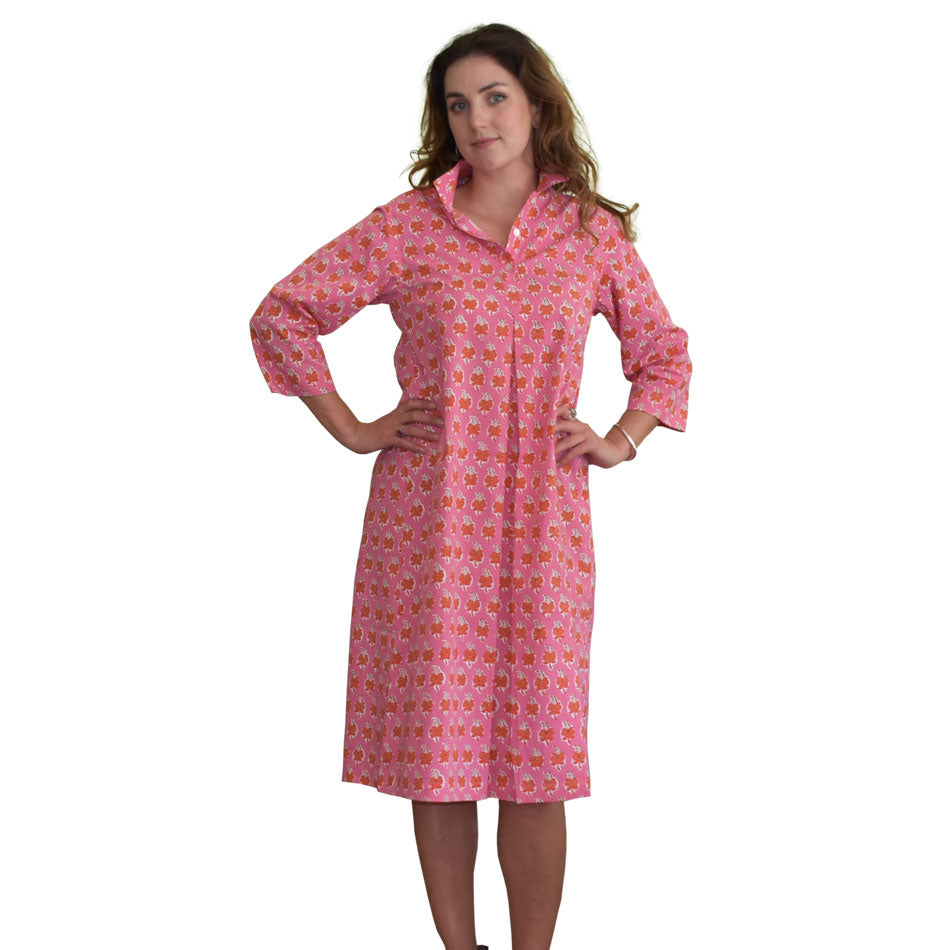 Collared Dress Spice Long at Pigott's Store