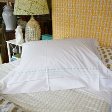 Load image into Gallery viewer, Dot Pillow Case Aqua at Pigott&#39;s Store