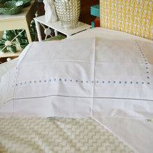 Load image into Gallery viewer, Dot Pillow Case Blue at Pigott&#39;s Store