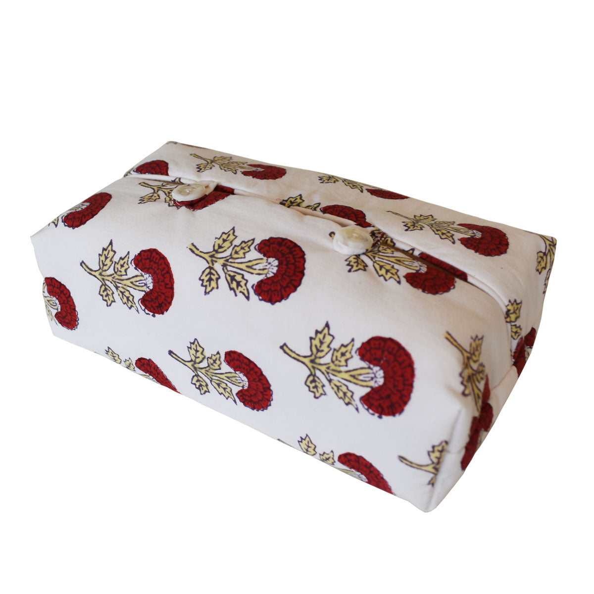 Fabric Tissue Box Cover Bird Buta at Pigott's Store