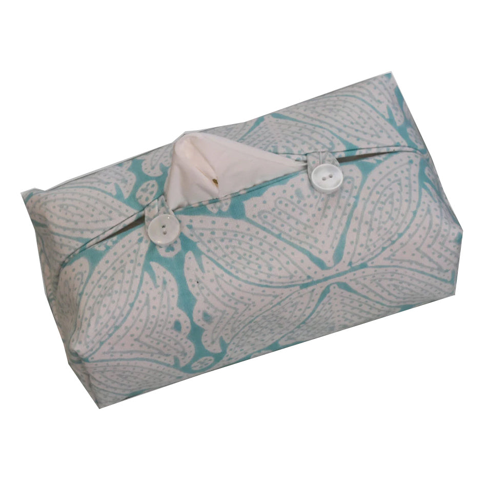 Fabric Tissue Box Cover Square Flower at Pigott's Store