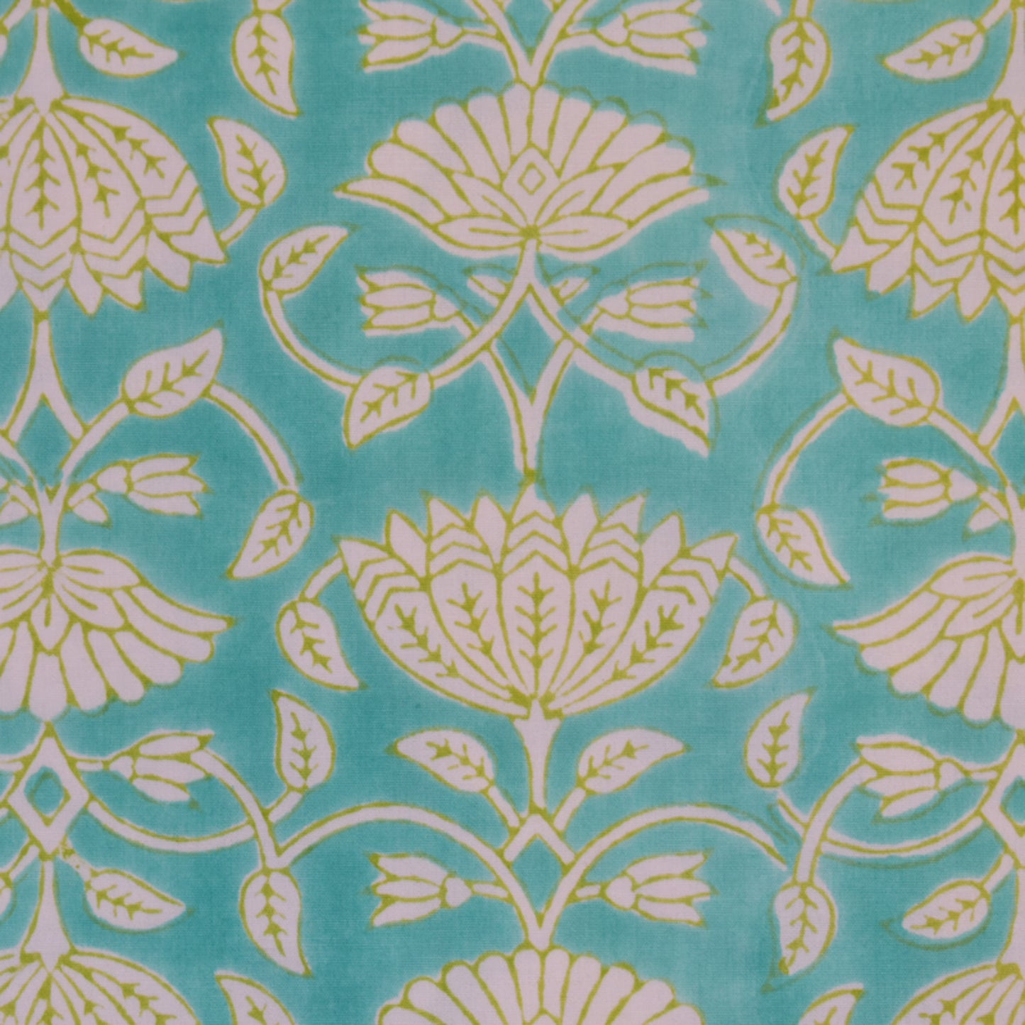 Fine Indian Hand Block Printed Cotton Fabric at Pigott's Store