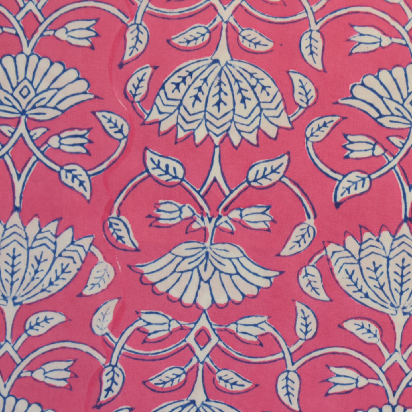 Fine Indian Hand Block Printed Cotton Fabric at Pigott's Store