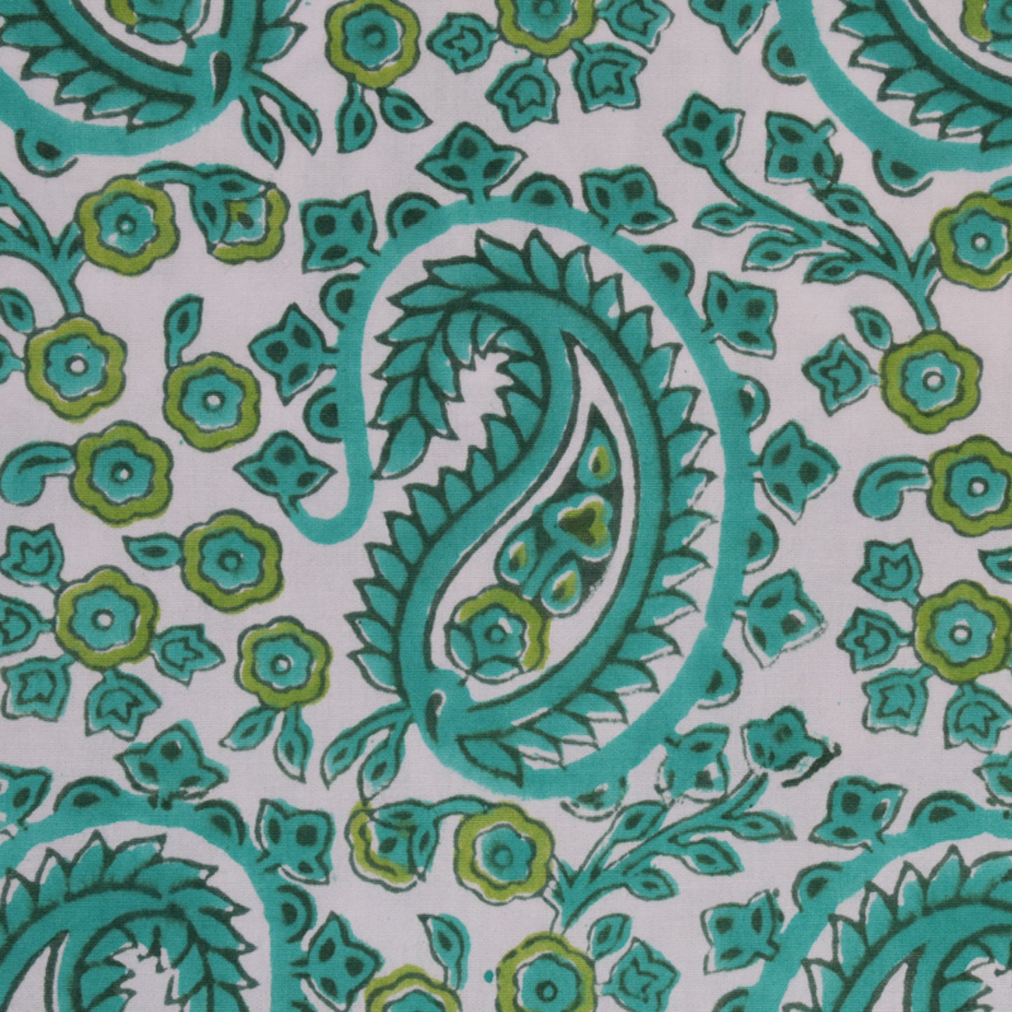 Fine Indian Hand Block Printed Cotton Fabric at Pigott's Store