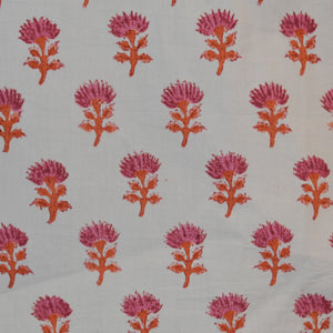 Fine Indian Hand Block Printed Cotton Fabric at Pigott's Store