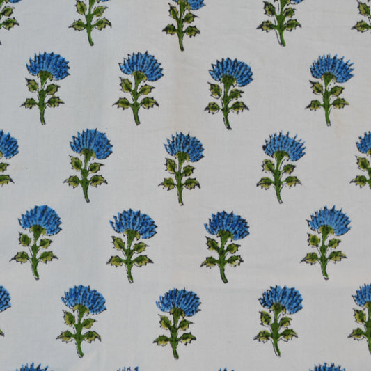 Fine Indian Hand Block Printed Cotton Fabric at Pigott's Store