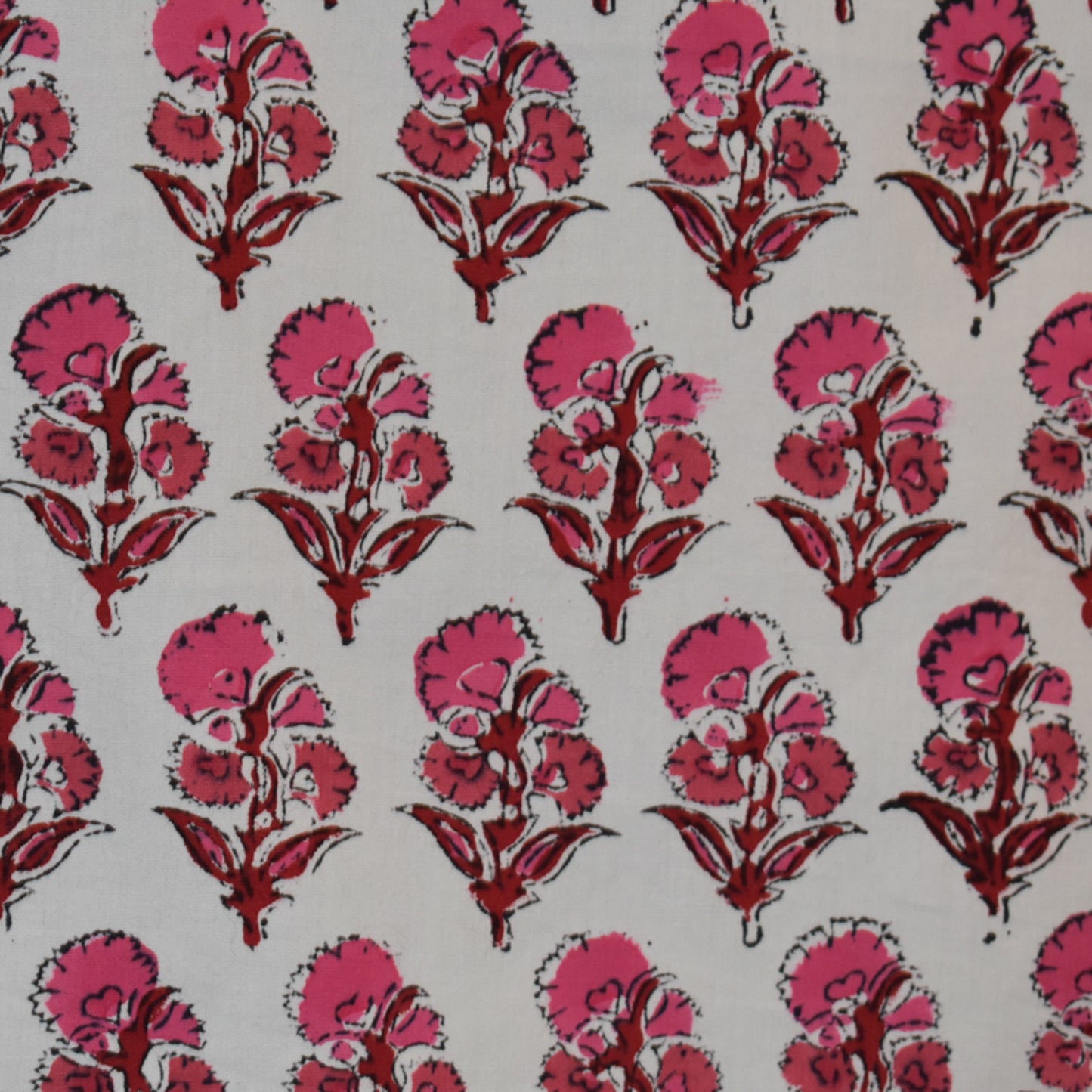 Fine Indian Hand Block Printed Cotton Fabric at Pigott's Store