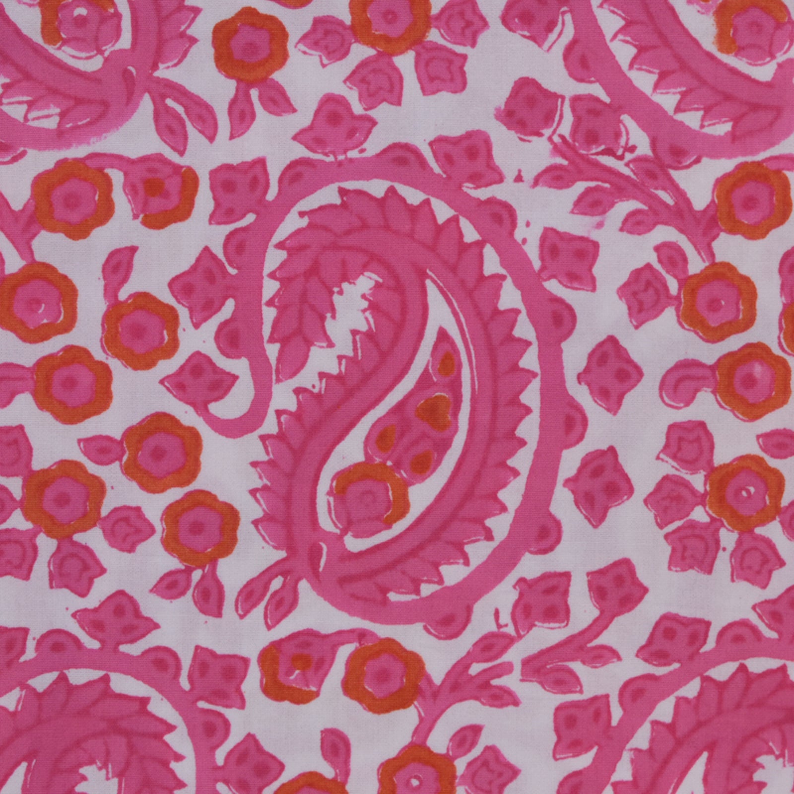 Fine Indian Hand Block Printed Cotton Fabric at Pigott's Store