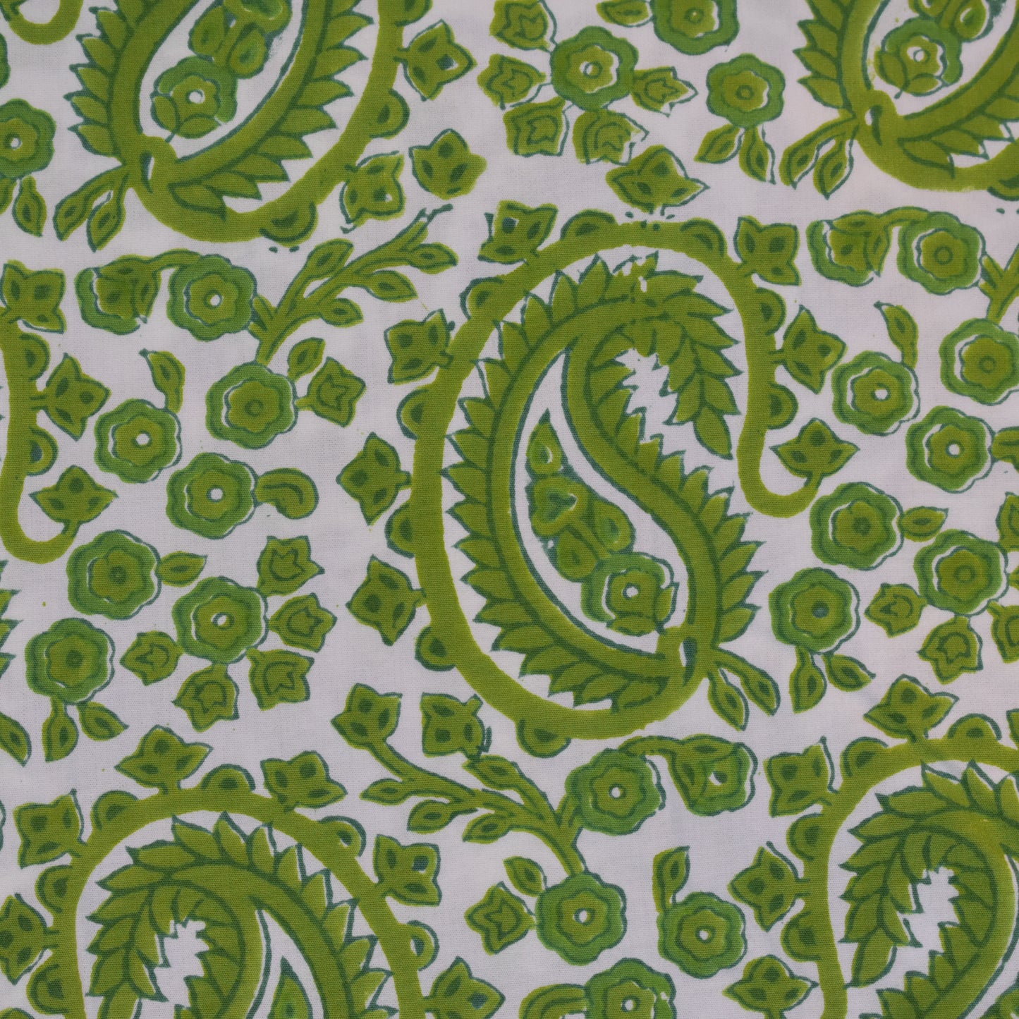 Fine Indian Hand Block Printed Cotton Fabric at Pigott's Store