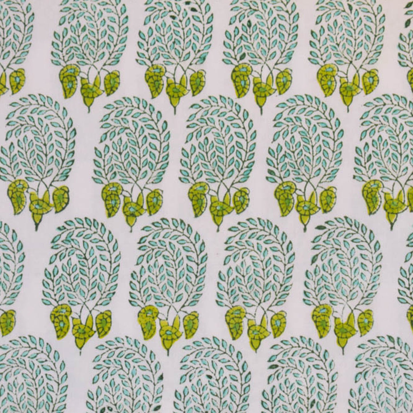 Fine Indian Hand Block Printed Cotton Fabric at Pigott's Store