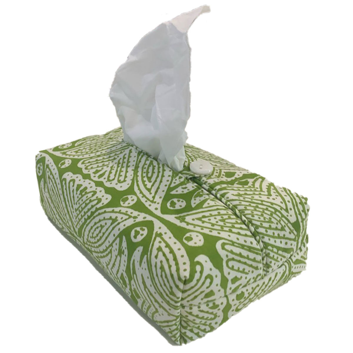 Fabric Tissue Box Cover Square Flower at Pigott's Store