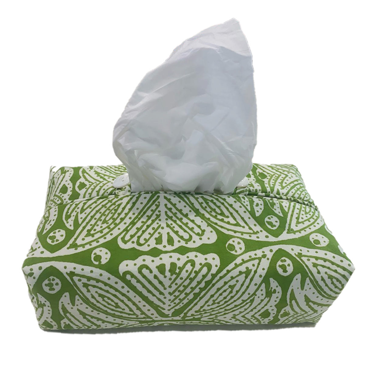Fabric Tissue Box Cover Square Flower at Pigott's Store