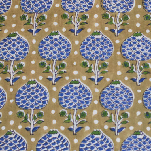 Fine Indian Hand Block Printed Cotton Fabric at Pigott's Store