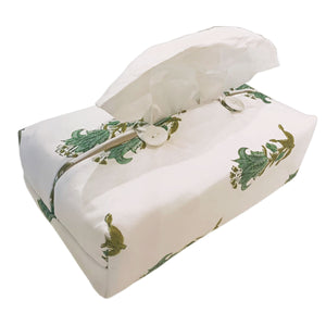 Fabric Tissue Box Cover Indian Lily at Pigott's Store