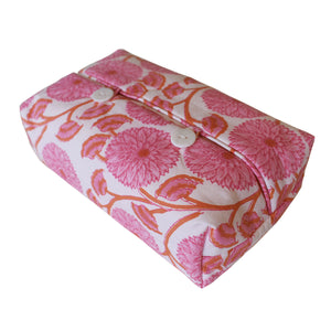 Fabric Tissue Box Cover Lotus sunflower at Pigott's Store