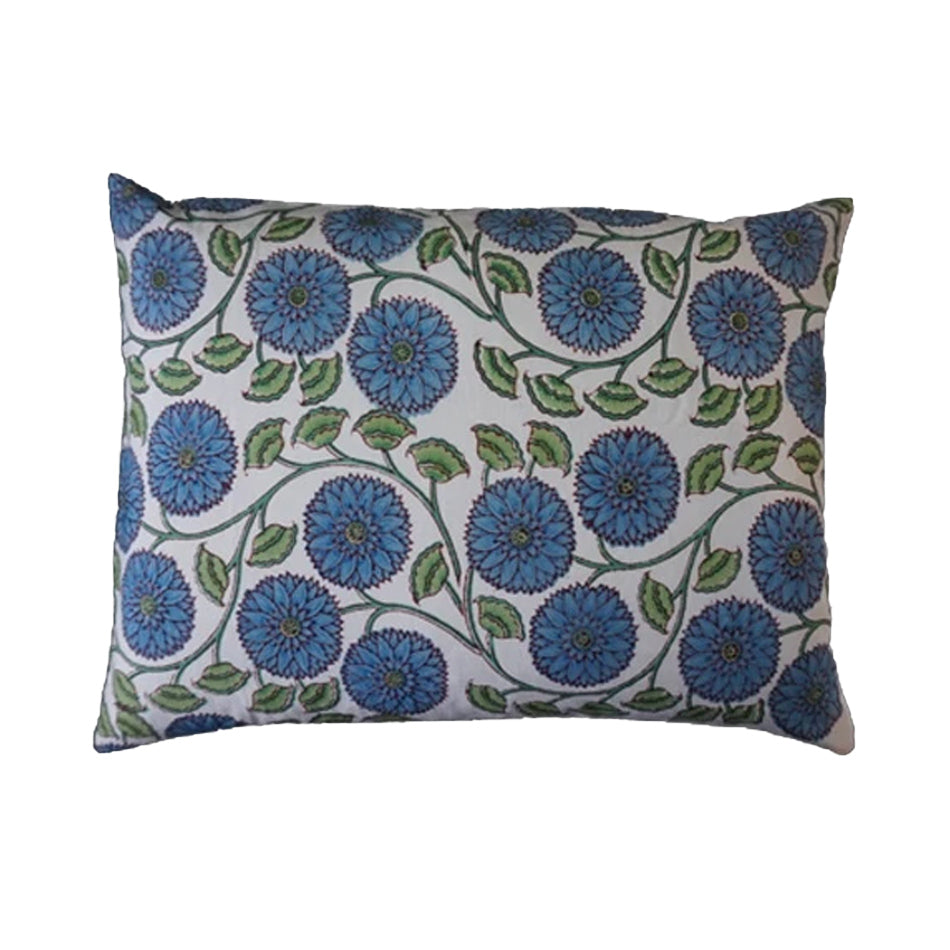 Mini Pillow Case Block Printed Lotus Sunflower Pigott's Store
