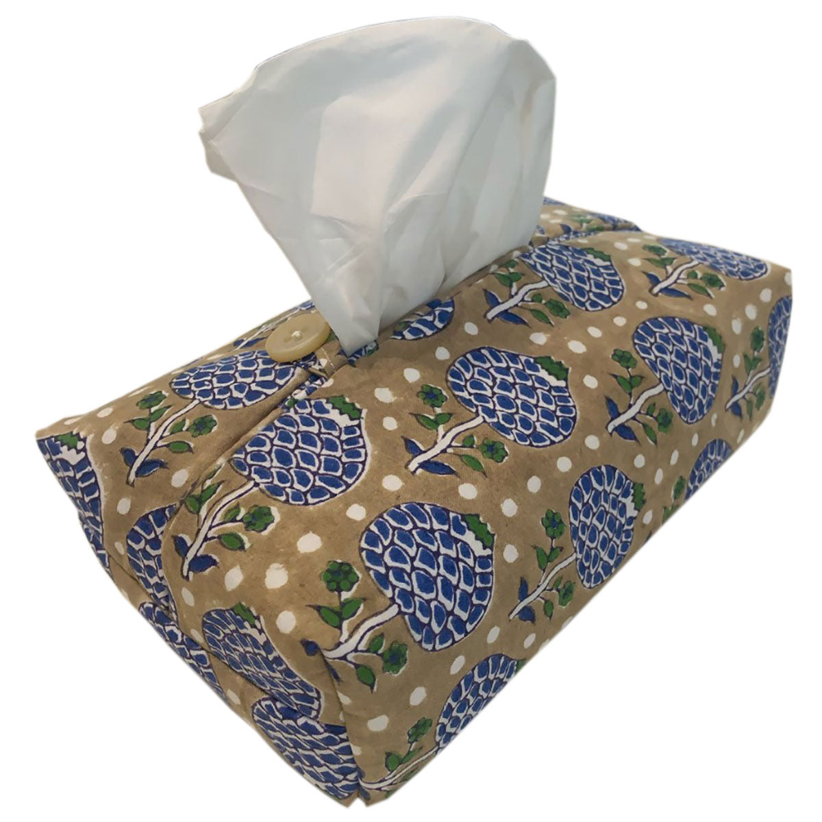 Pigott Boxes Fabric Tissue Box Cover - Moghul Rose – Pigott's Store