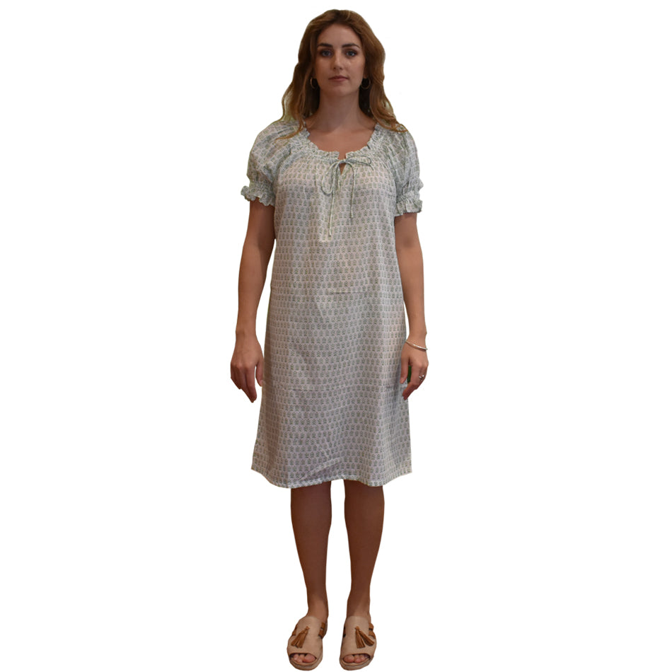 Puff Sleeve Night Dress Short at Pigott's Store
