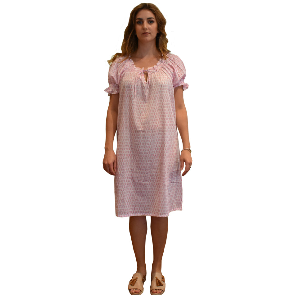 Puff Sleeve Night Dress Short at Pigott's Store