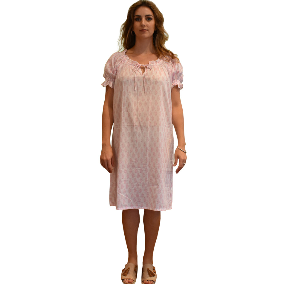 Puff Sleeve Night Dress Short at Pigott's Store