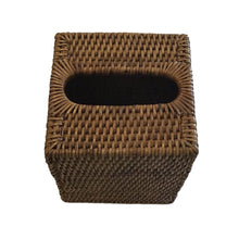 Load image into Gallery viewer, Rattan Tissue Box at Pigott&#39;s Store