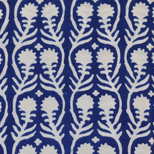 Sally Blue Fine Indian Cotton Fabric at Pigott's Store