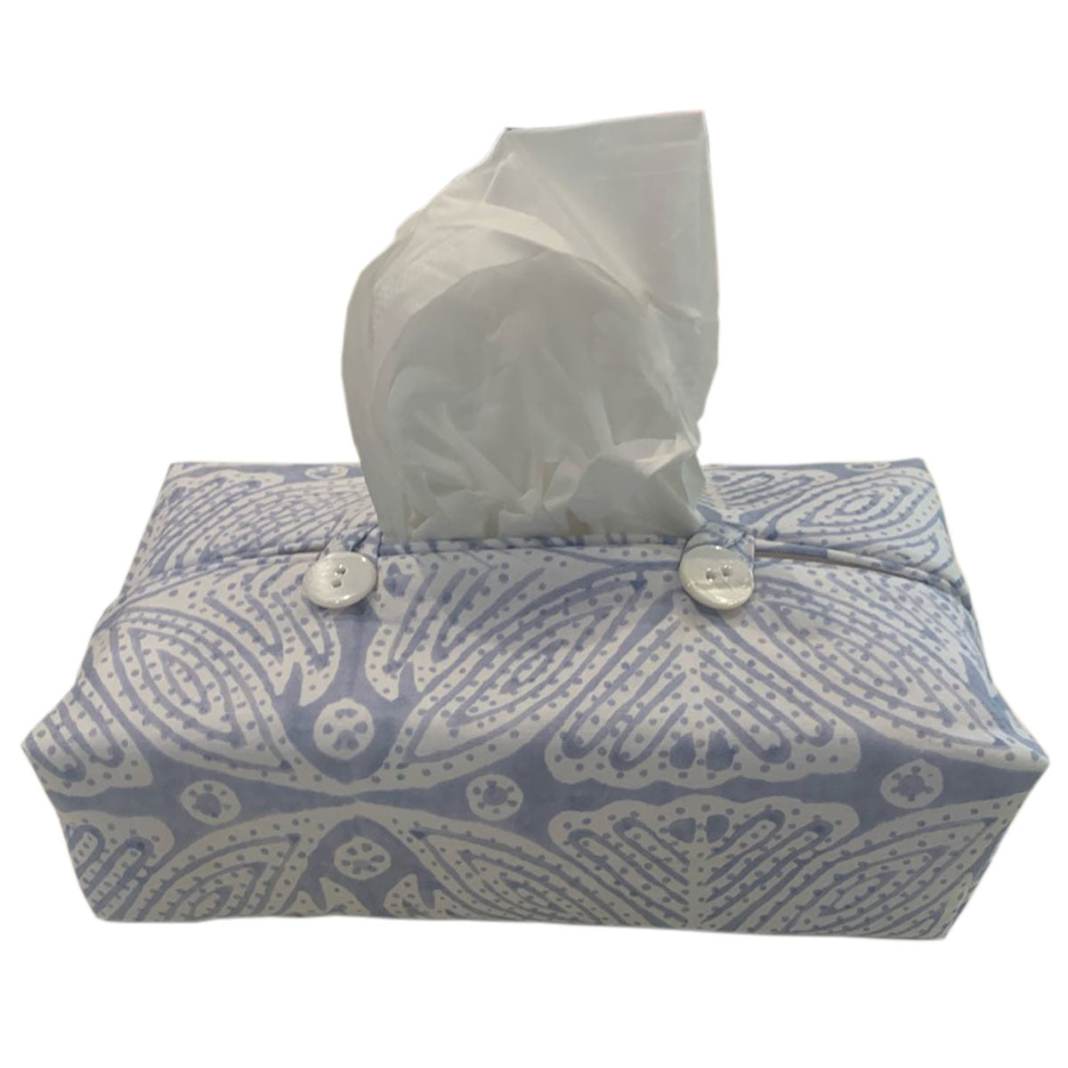Fabric Tissue Box Cover Square Flower at Pigott's Store