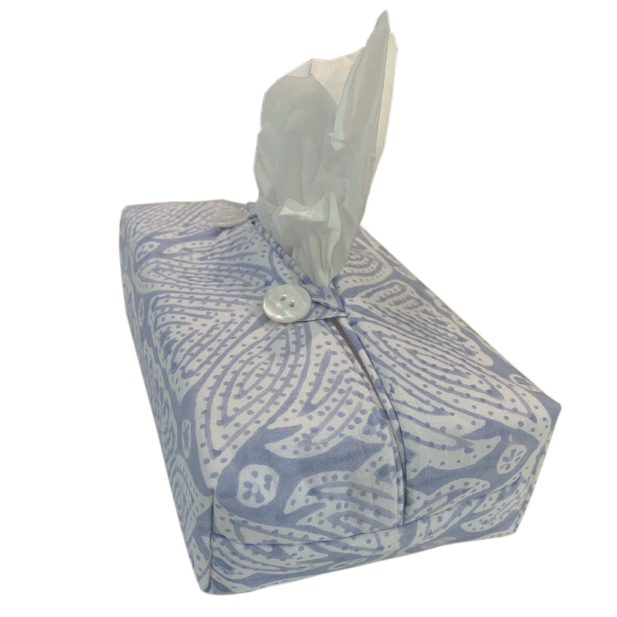 Fabric Tissue Box Cover Square Flower at Pigott's Store