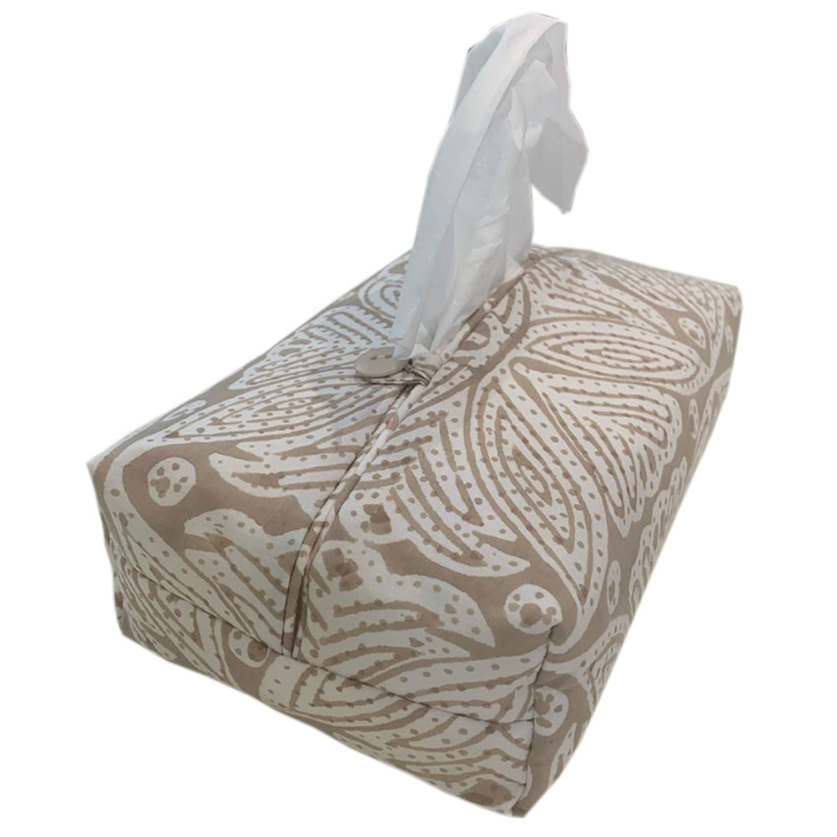 Fabric Tissue Box Cover Square Flower at Pigott's Store