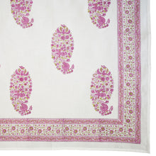 Load image into Gallery viewer, Hand block printed tablecloth Rect at Pigott&#39;s Store