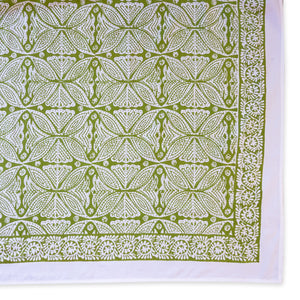Hand block printed tablecloth Rect at Pigott's Store